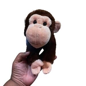 2016 Aurora World Plush Flopsie CHIMP Chimpanzee 12 inch Stuffed Toy Laying Down